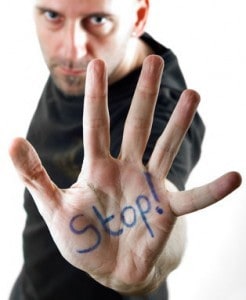 Man saying no to everything Man saying no to everything