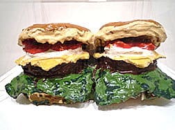 two cheeseburger claes oldenburg Two cheeseburger with everthing - Claes Oldenburg