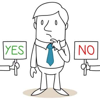 cartoons, Entscheidung, YES or NO, rkwichmann, persönlichkeits-blog